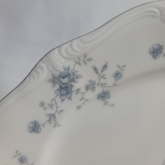 ONE Johann Haviland Blue Garland Serving Platter White Blue Flowers Bavaria - Picture 7 of 11